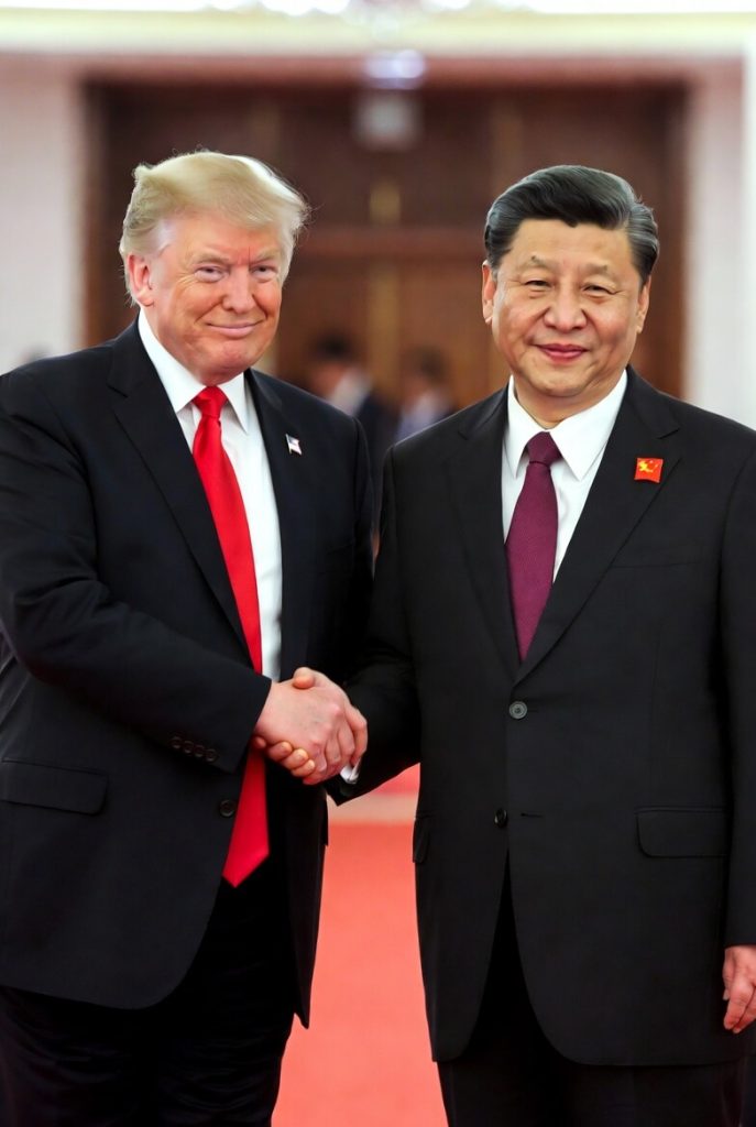 Donald Trump and Xi Jinping